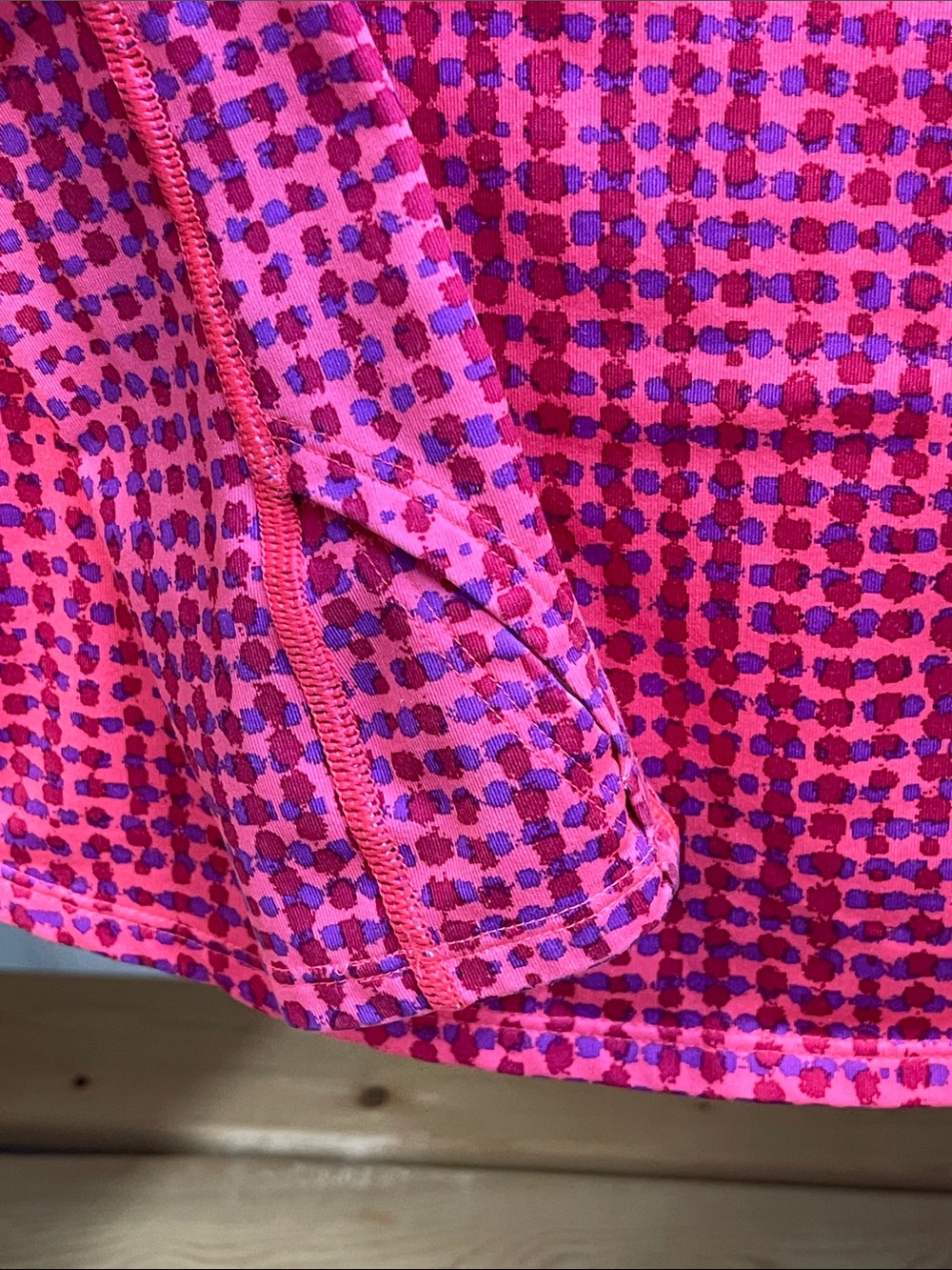 Under Armour Pink Patterned Quarter-Zip Performance Top - Picture 14 of 16